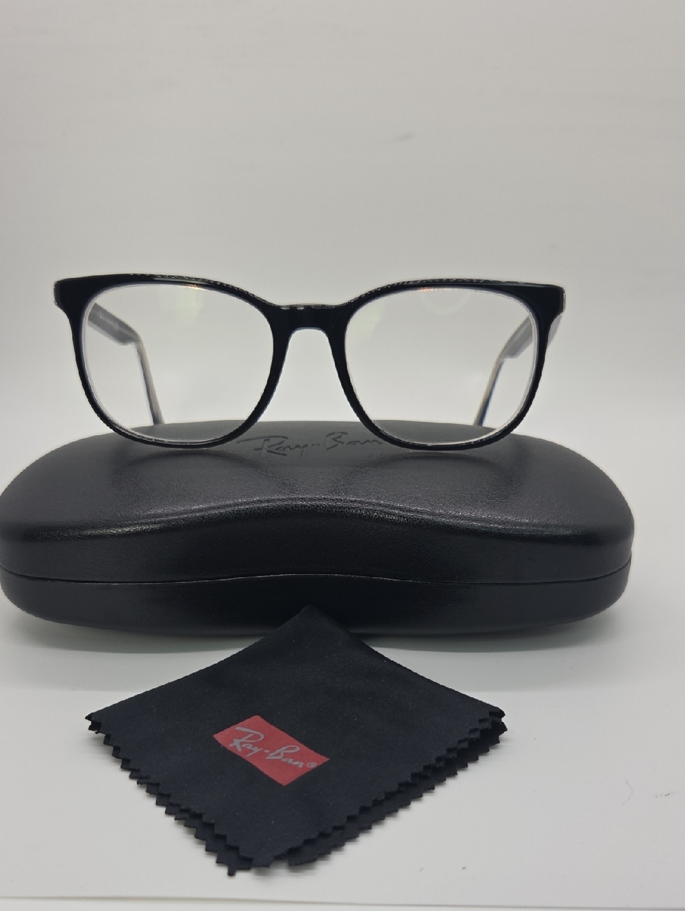 Ray-Ban RB 5369 Black Prescription-Style Frames with Case and Cloth